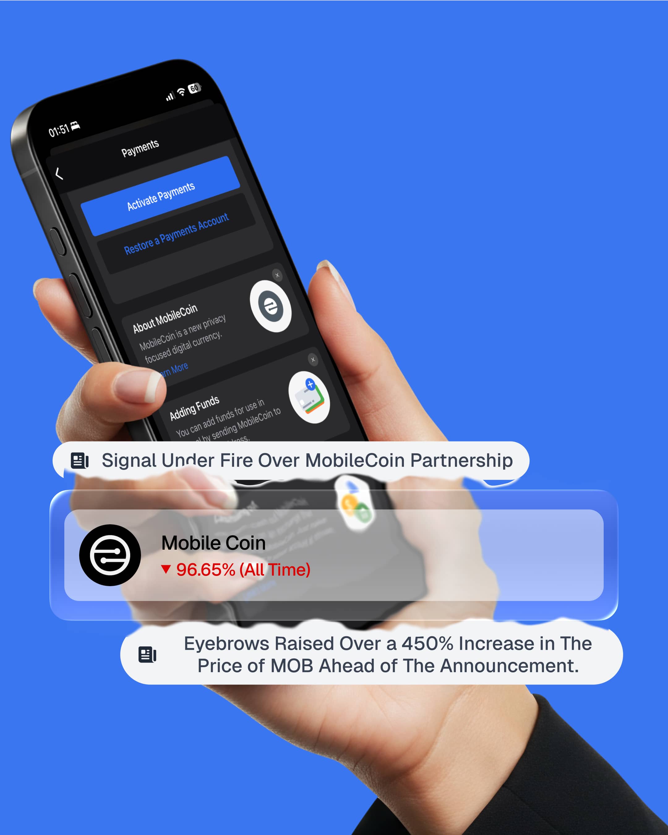 Signal needs private bitcoin